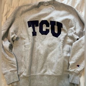 TCU grey champions sweatshirt